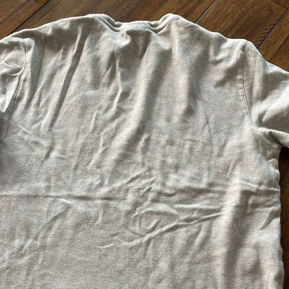 2 Michael Kors crew neck tees short sleeve tshirt MK logo blue beige Sz Small - Picture 6 of 10